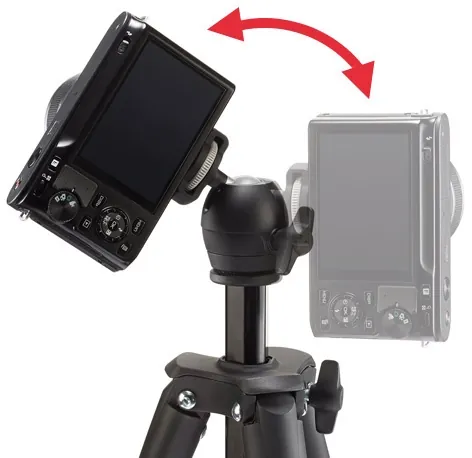 Compact Light 球型雲台側傾,讓相機轉為直幅